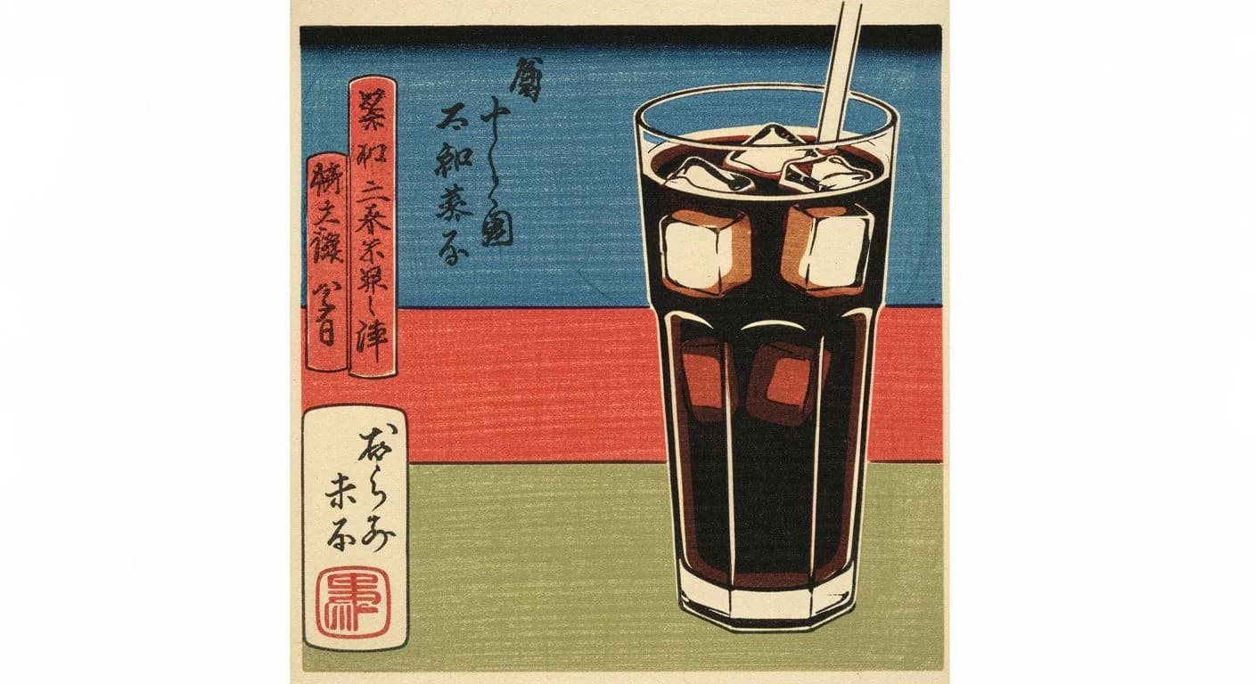 Cold Brew coffee drink illustration