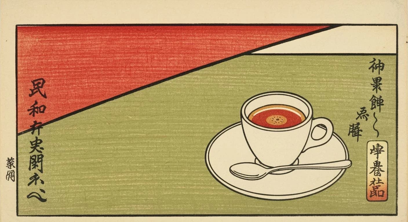 Espresso coffee drink illustration