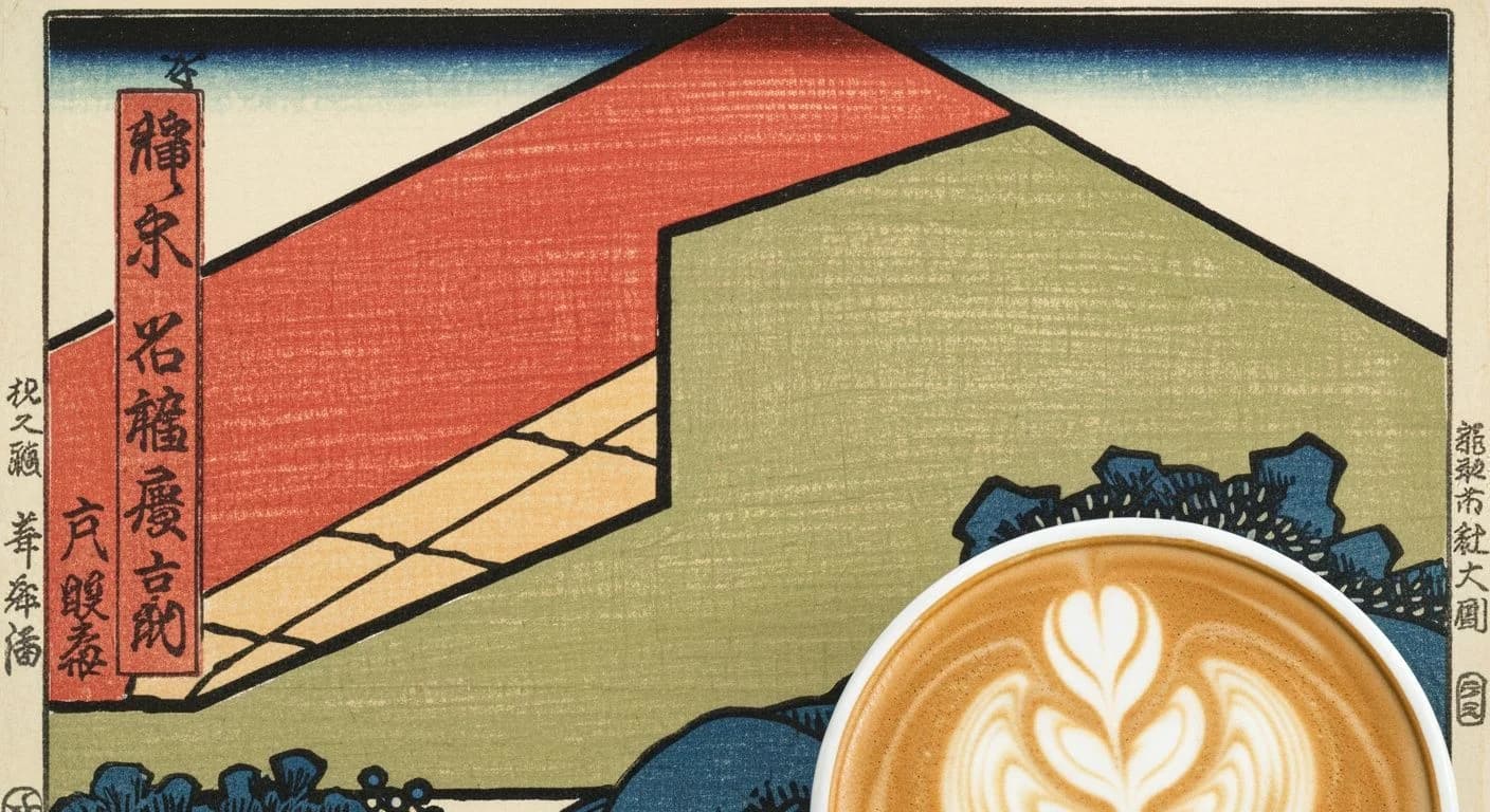 Flat White coffee drink illustration