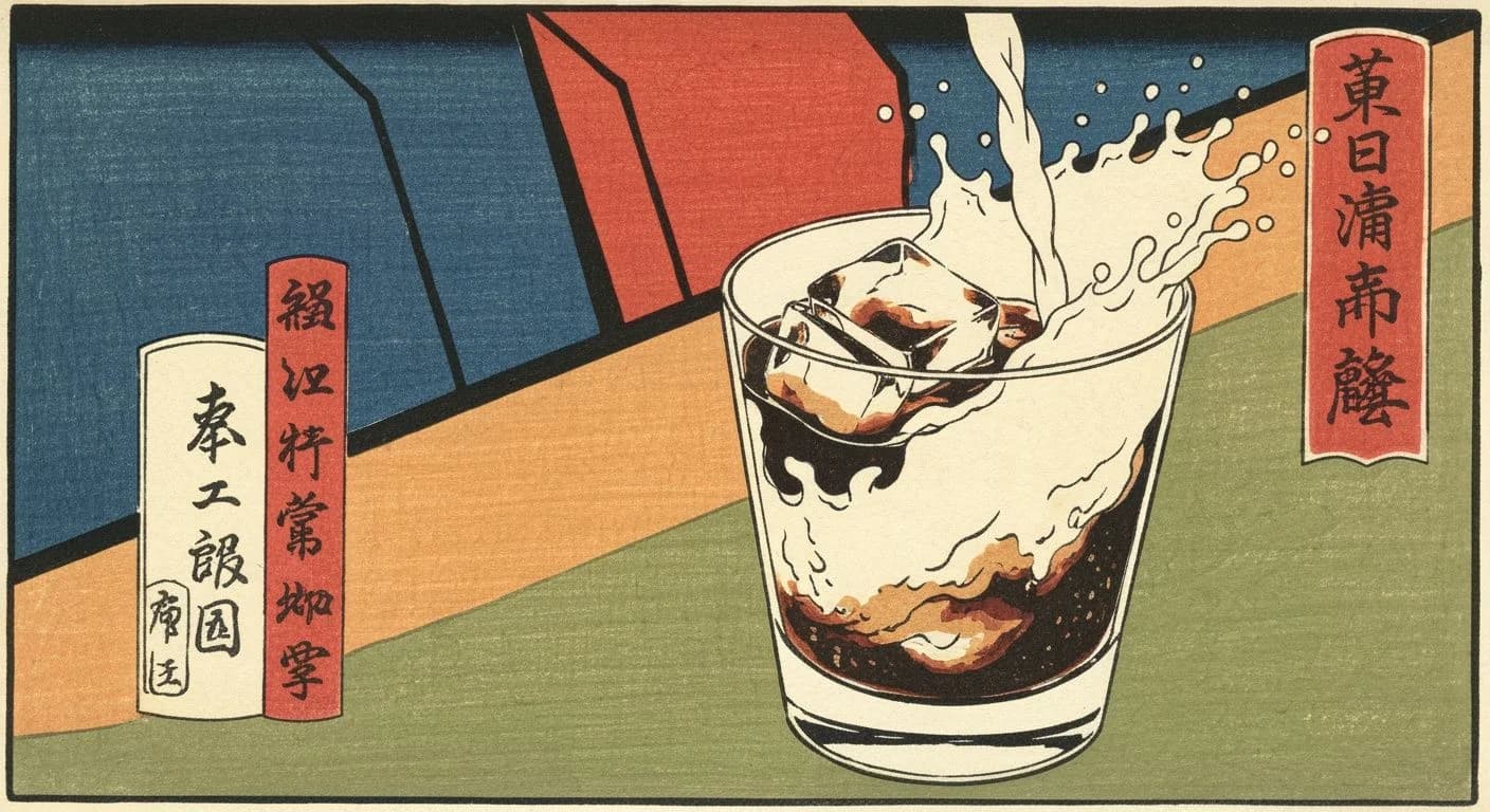 Iced Coffee coffee drink illustration