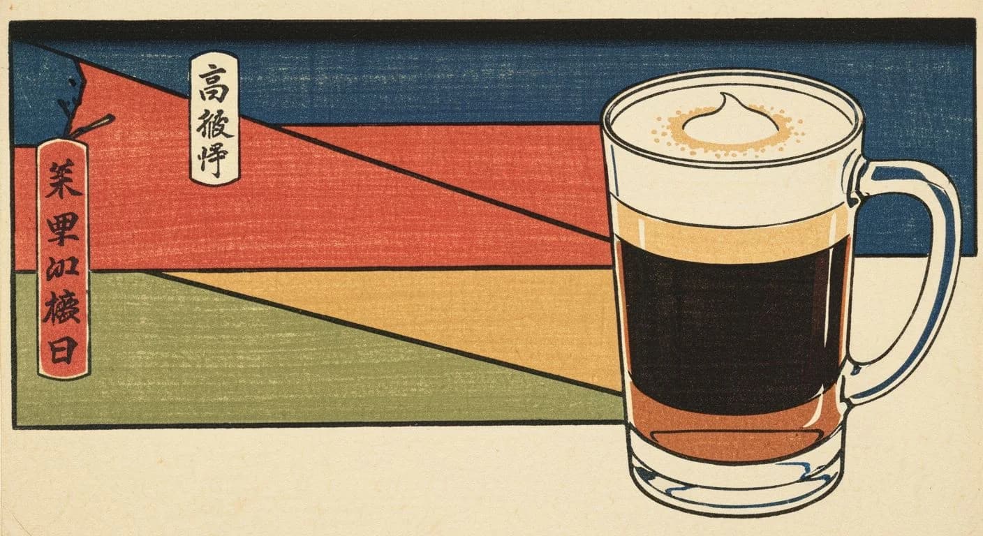 Irish Coffee coffee drink illustration