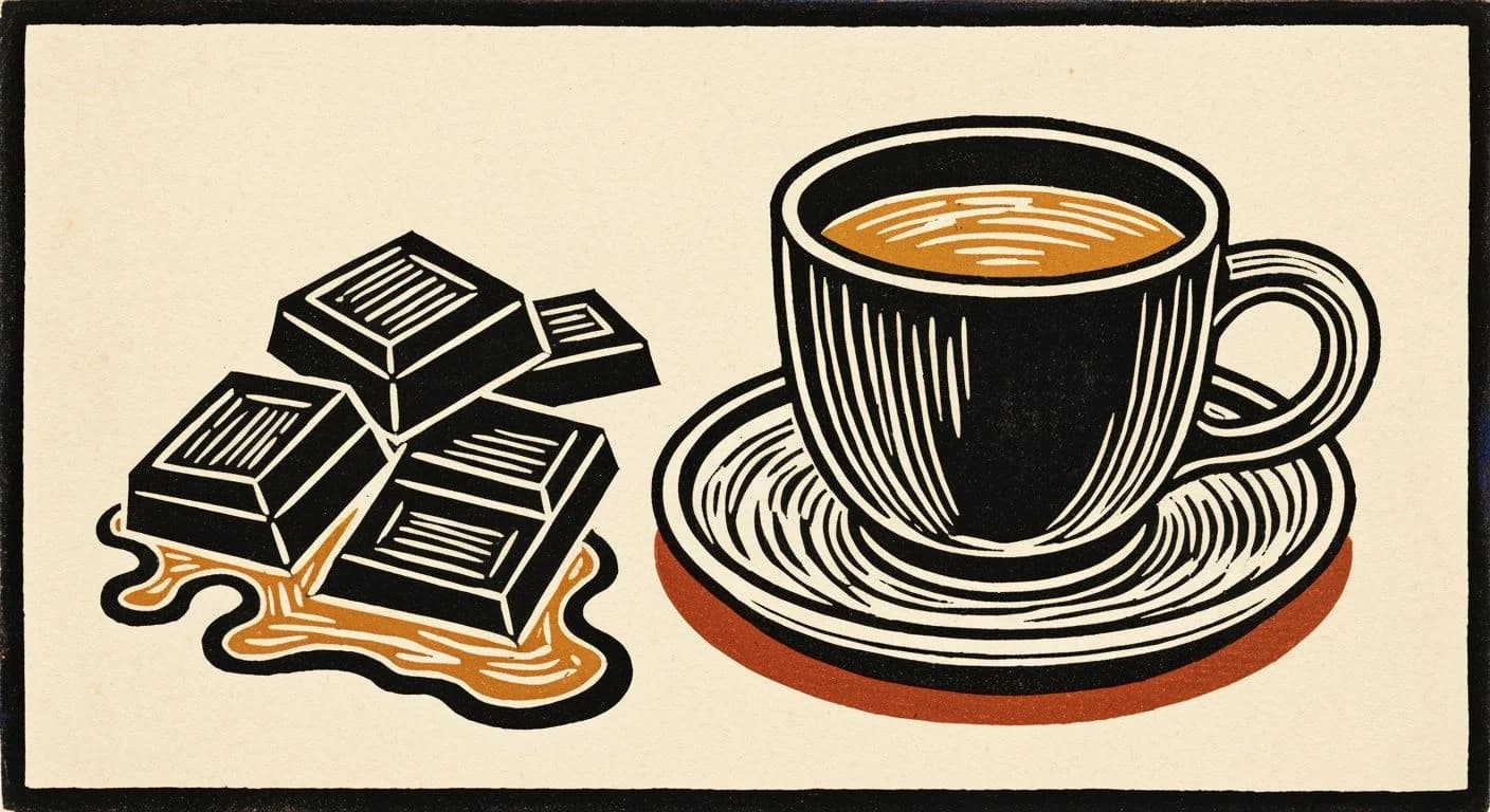 Illustration of Bittersweet in coffee