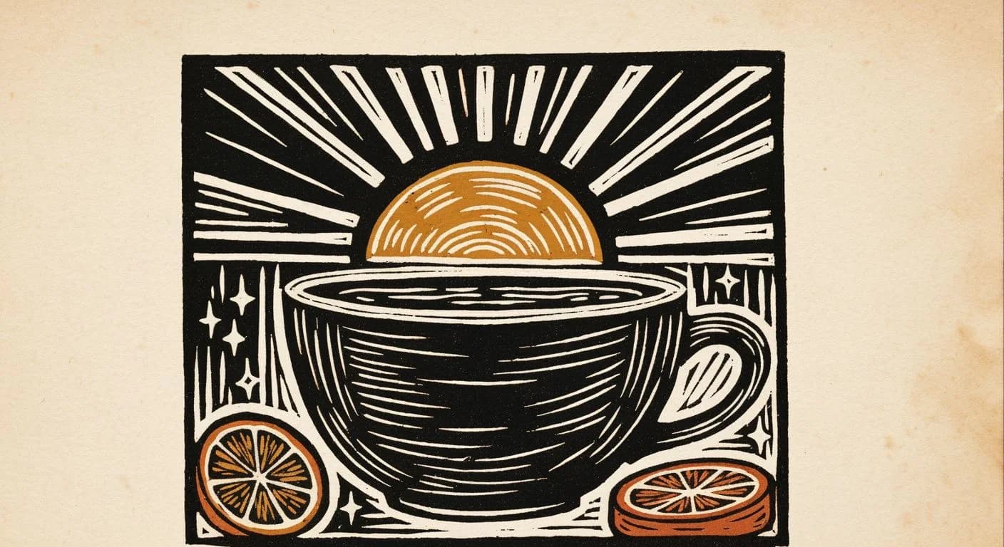 Illustration of Bright in coffee