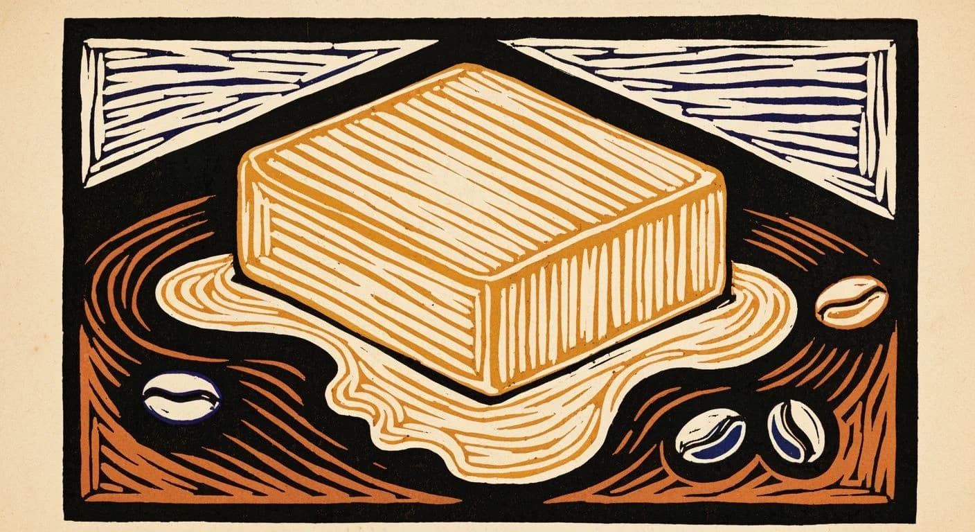 Illustration of Buttery in coffee