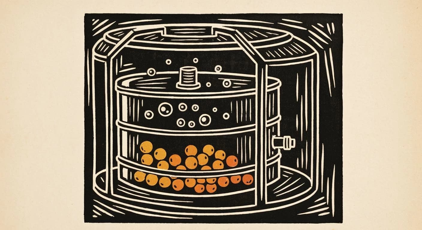 Illustration of Carbonic Maceration in coffee