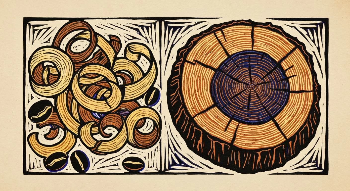 Illustration of Cedar in coffee