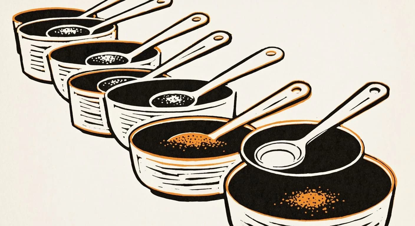Illustration of Cupping in coffee