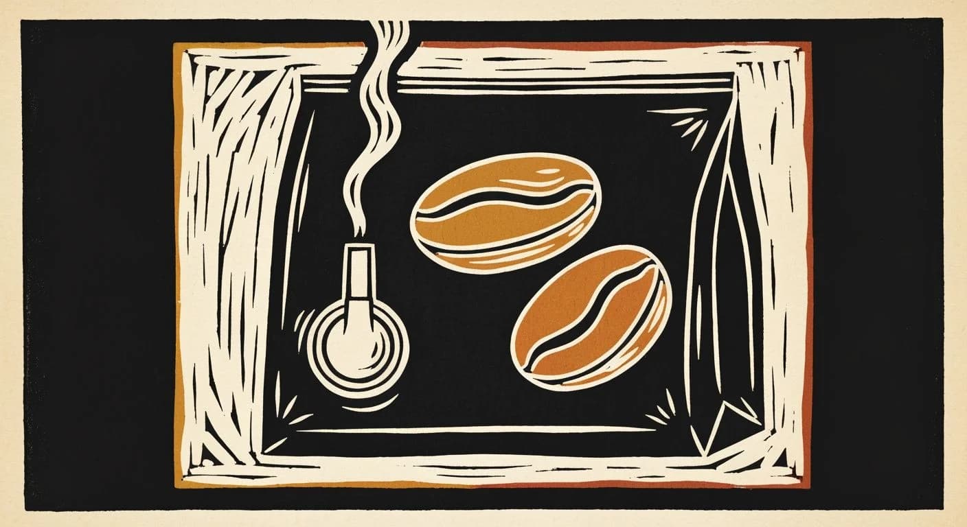 Illustration of Degassing in coffee