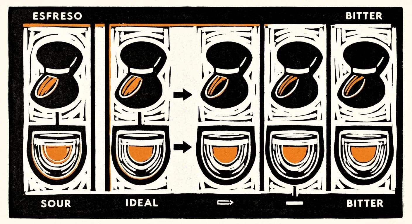 Illustration of Dialing In in coffee