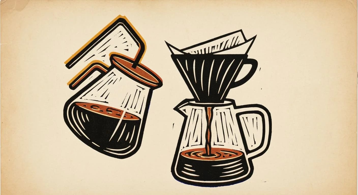 Illustration of Filter Coffee in coffee