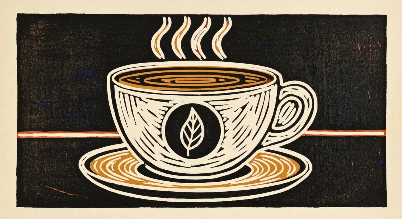 Illustration of Decaf Available in coffee