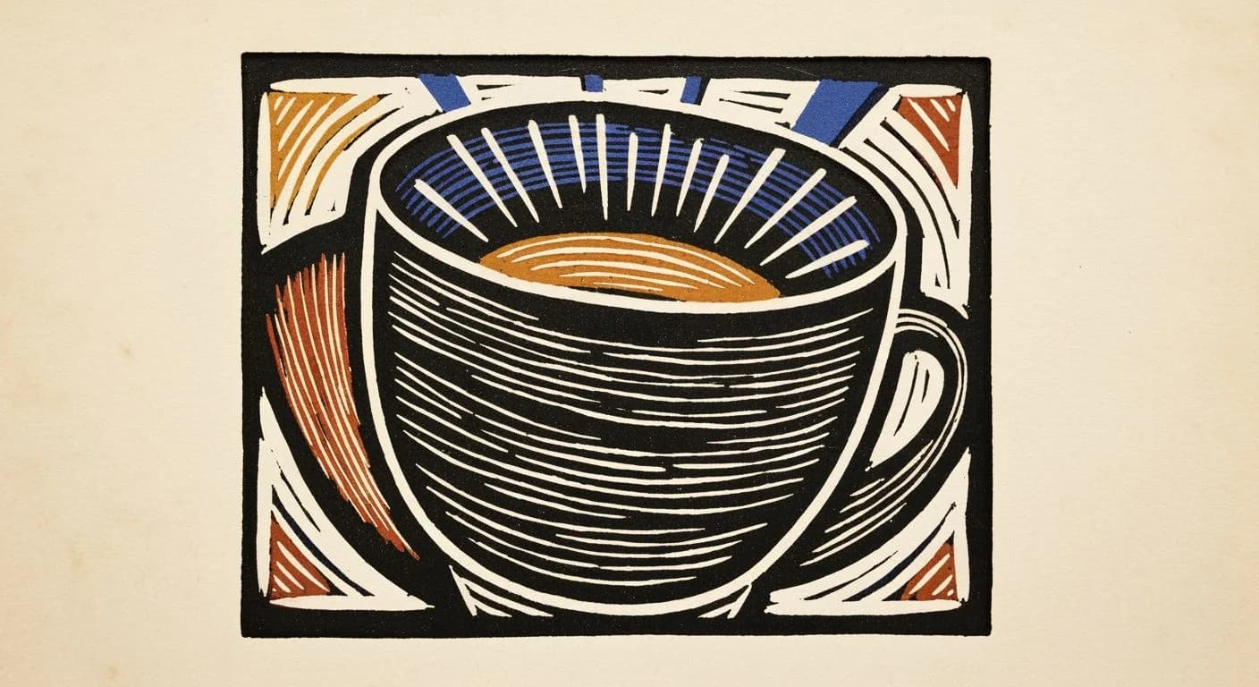 Illustration of Intense in coffee