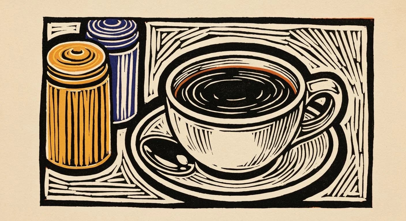 Illustration of Malaysia in coffee