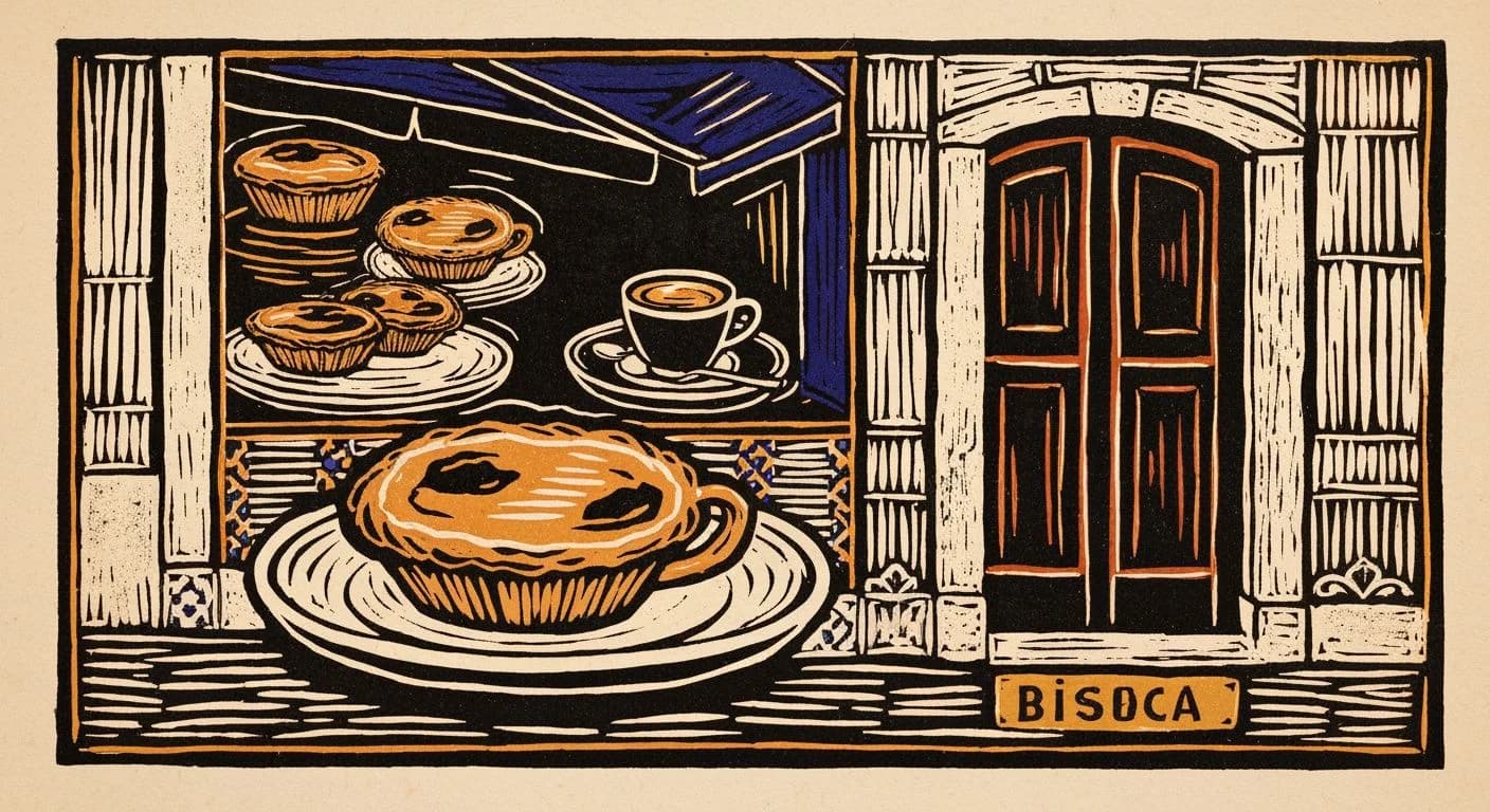 Illustration of Portugal in coffee