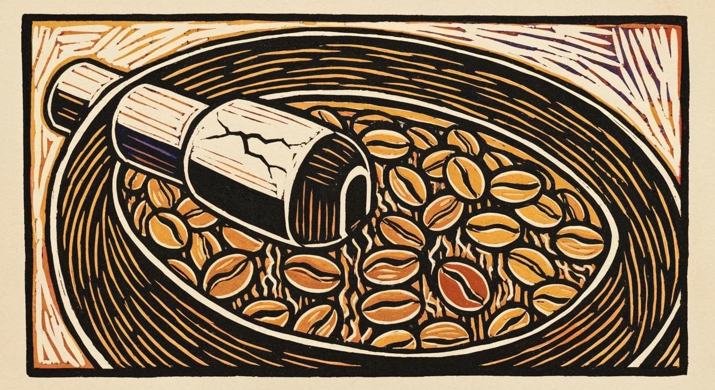 Illustration of Second Crack in coffee