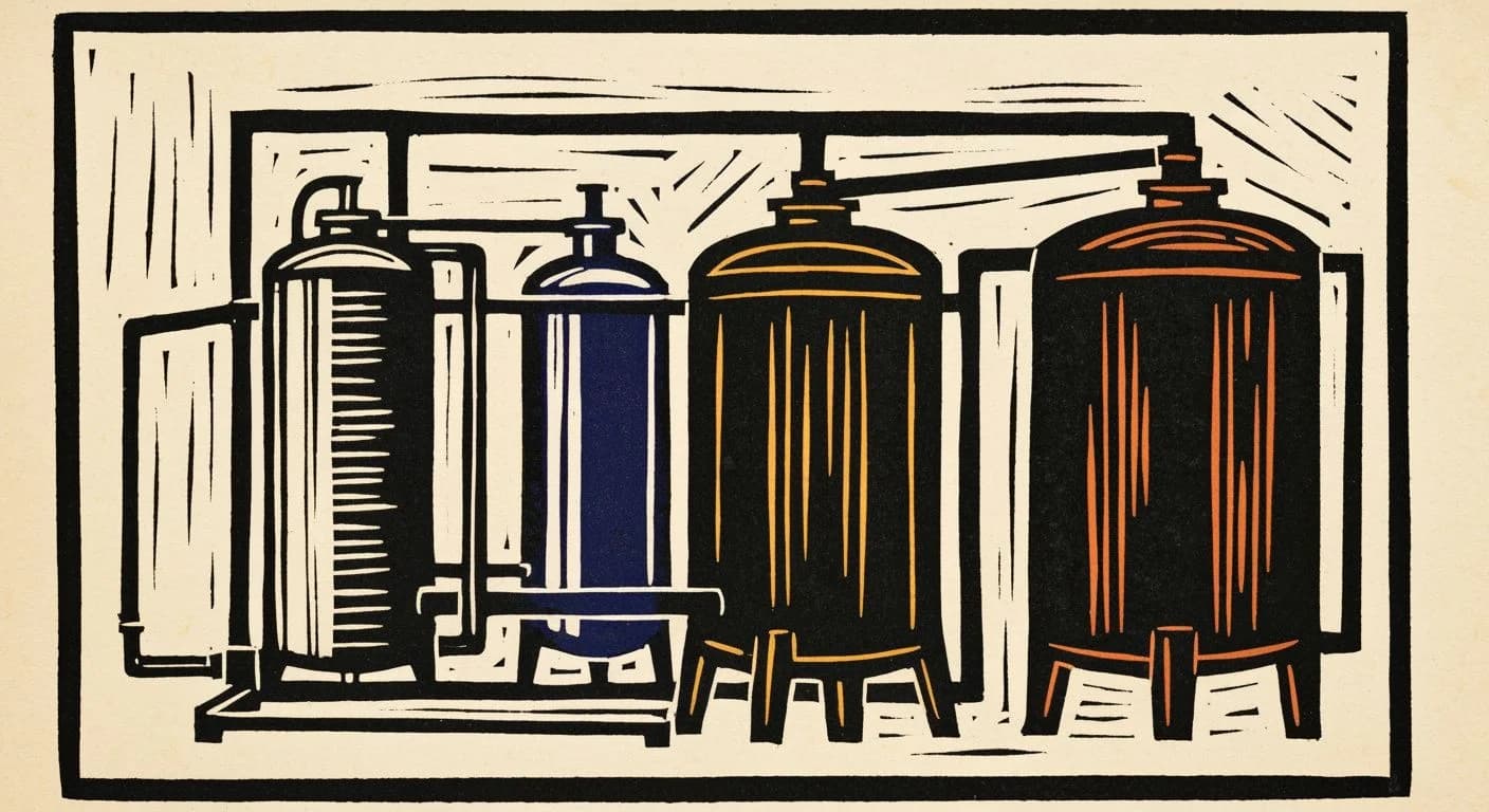 Illustration of Swiss Water Process in coffee