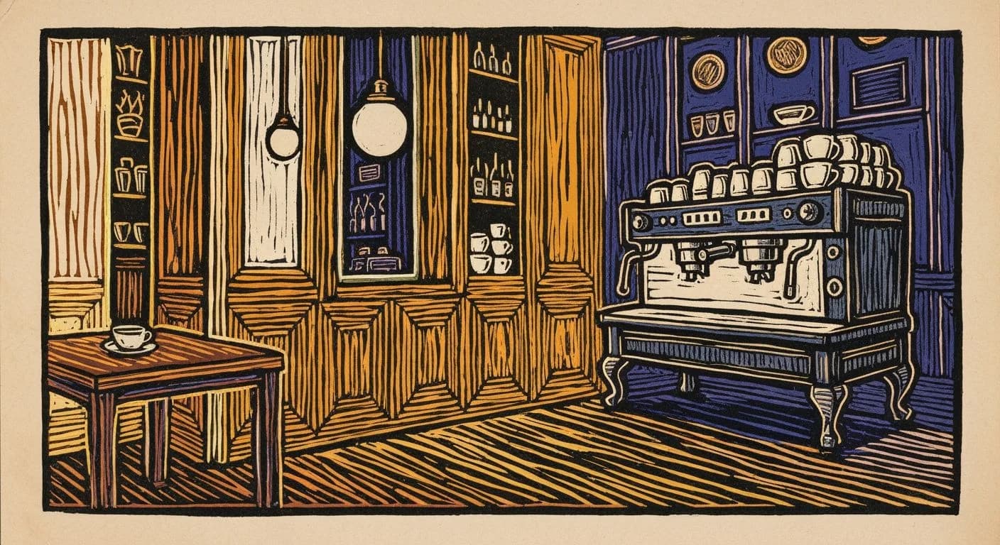 Illustration of Traditional in coffee