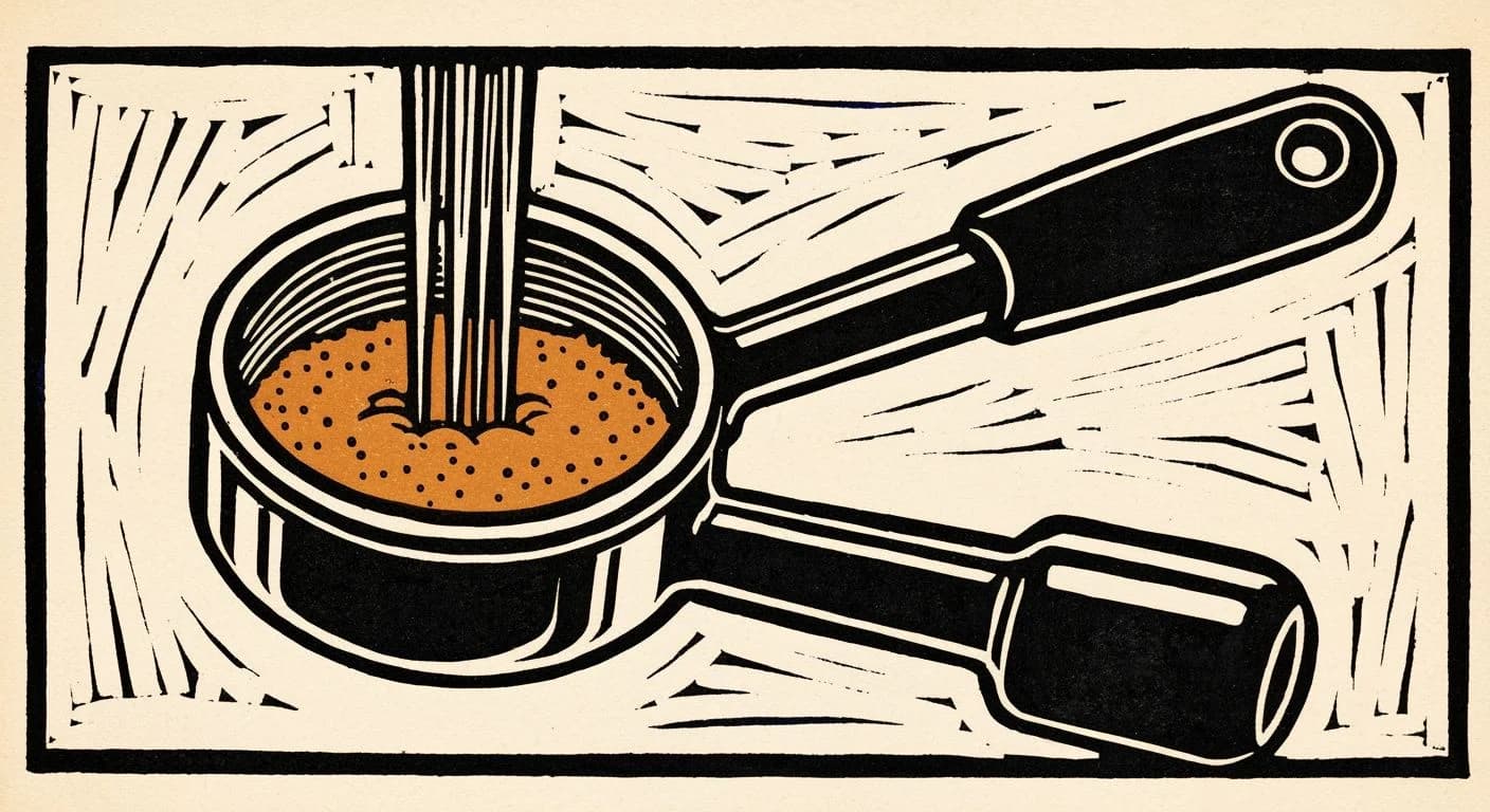 Illustration of WDT Tool in coffee