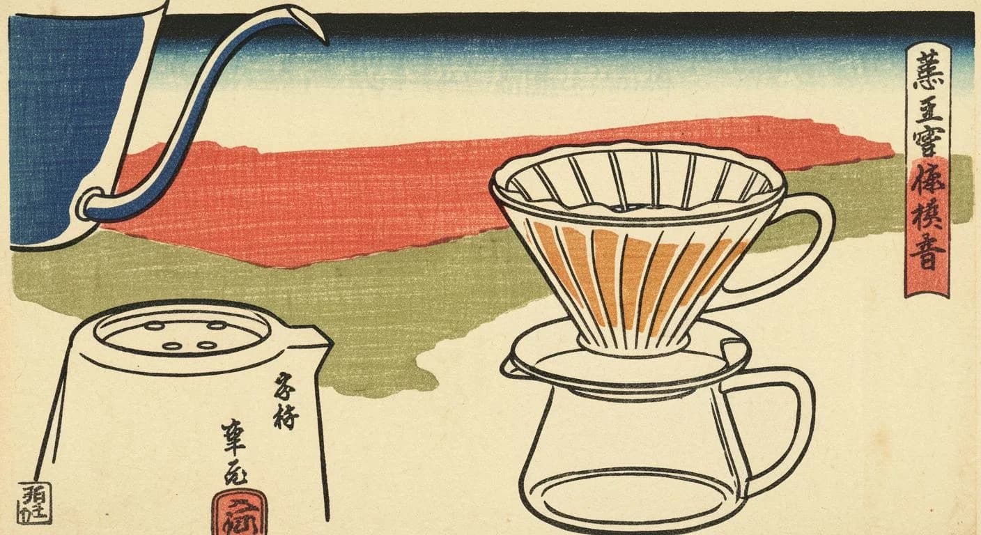 Kalita Wave brewing method illustration