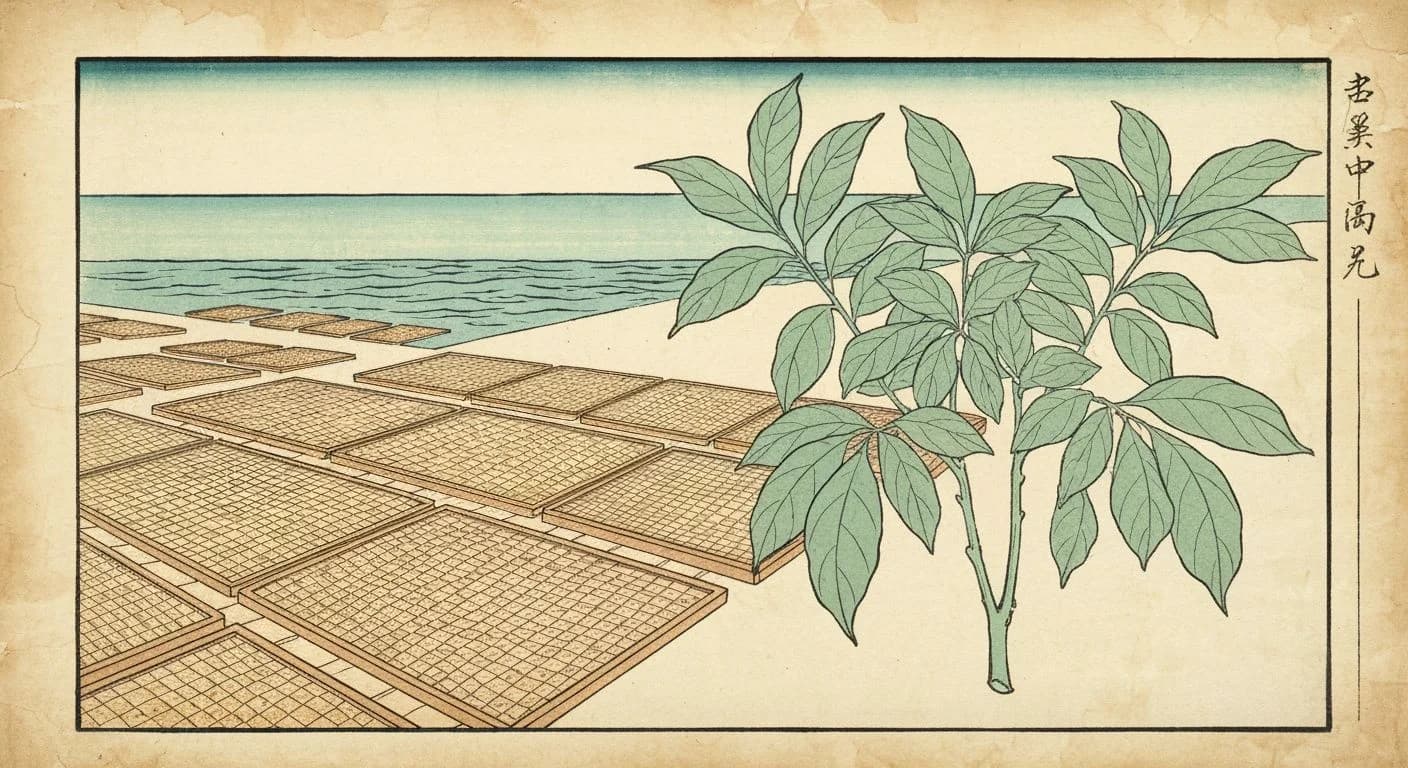 India Monsooned Malabar coffee origin illustration