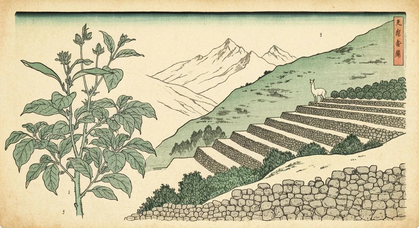 Peru Cusco coffee origin illustration